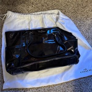 Cole Haan Glossy Black Shoulder Bag